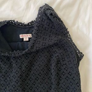 Black Double Lined Blouse